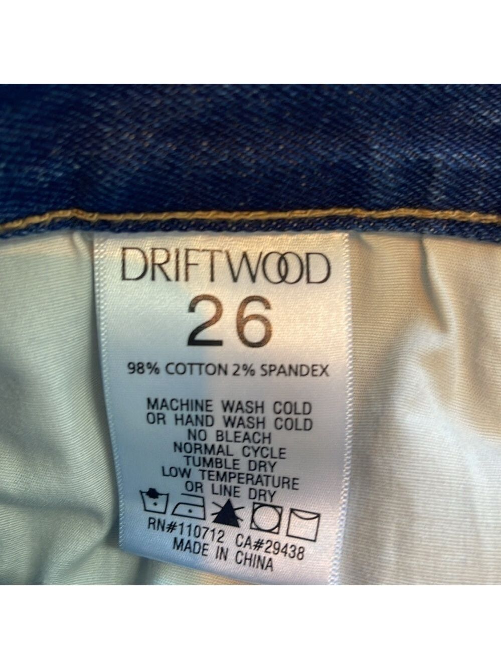 Driftwood Royce Straight Crop Jeans in Kaleidoscope Embroidery Size 26 Boho EUC - Picture 10 of 16